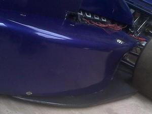 MP72 new undertray & repaired side pod